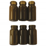 20ml Screw Storage Vial 27.5x57mm Amber Glass Plain